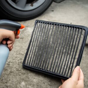 Dirty car air filter and car air conditioning repair cost