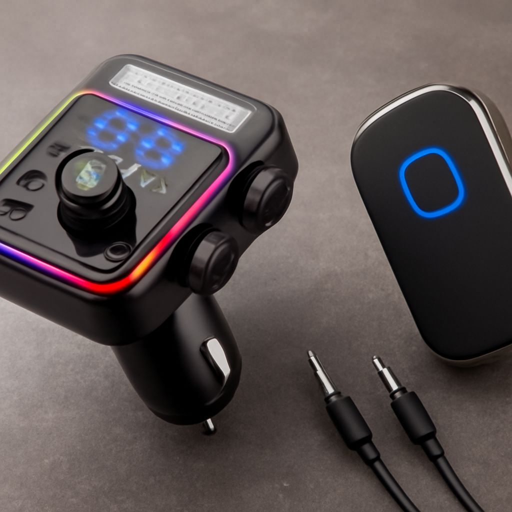 Bluetooth device for car with adapter and stereo connection