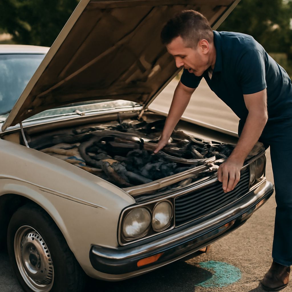 Car leaking coolant and antifreeze