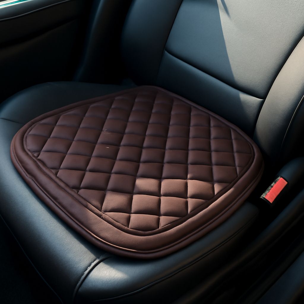Car seat cooling pad with car seat jacket and cooling system car setup