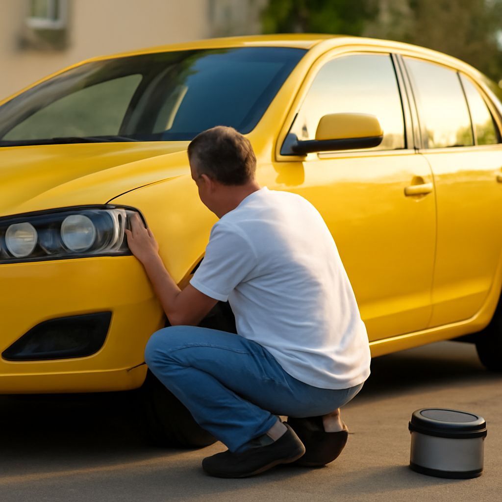 Learn how to use car touch up paint and fix small paint chips on car