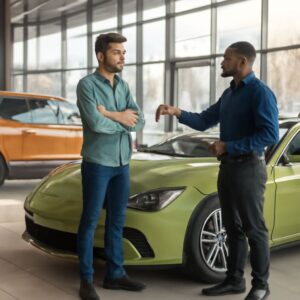 Buying a leased car from a dealer and driving without plates