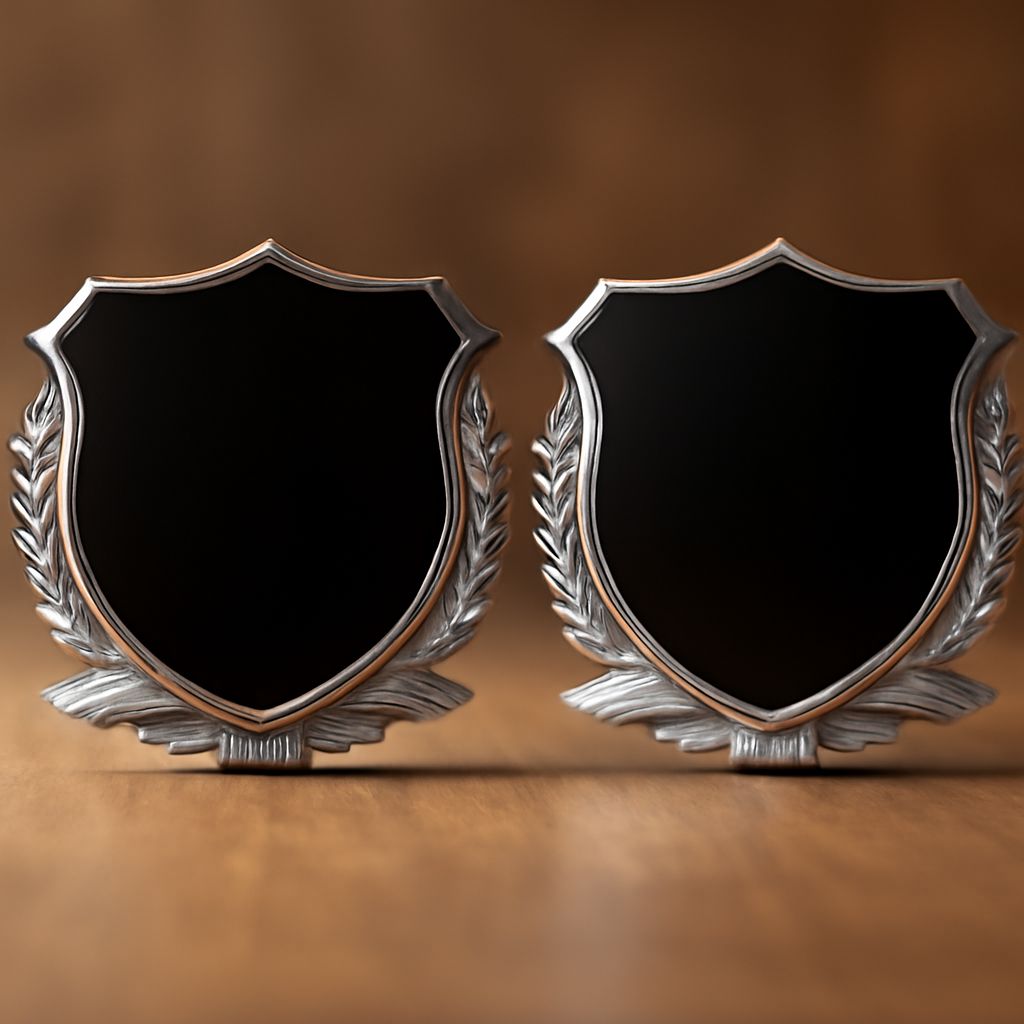 V shaped car logo and car cluster