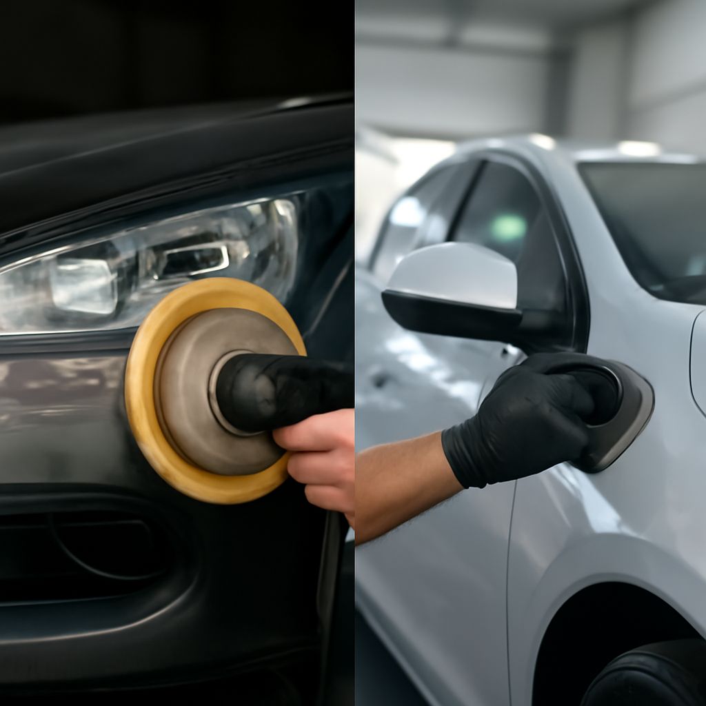 how to buff a car and polish it with a buffer
