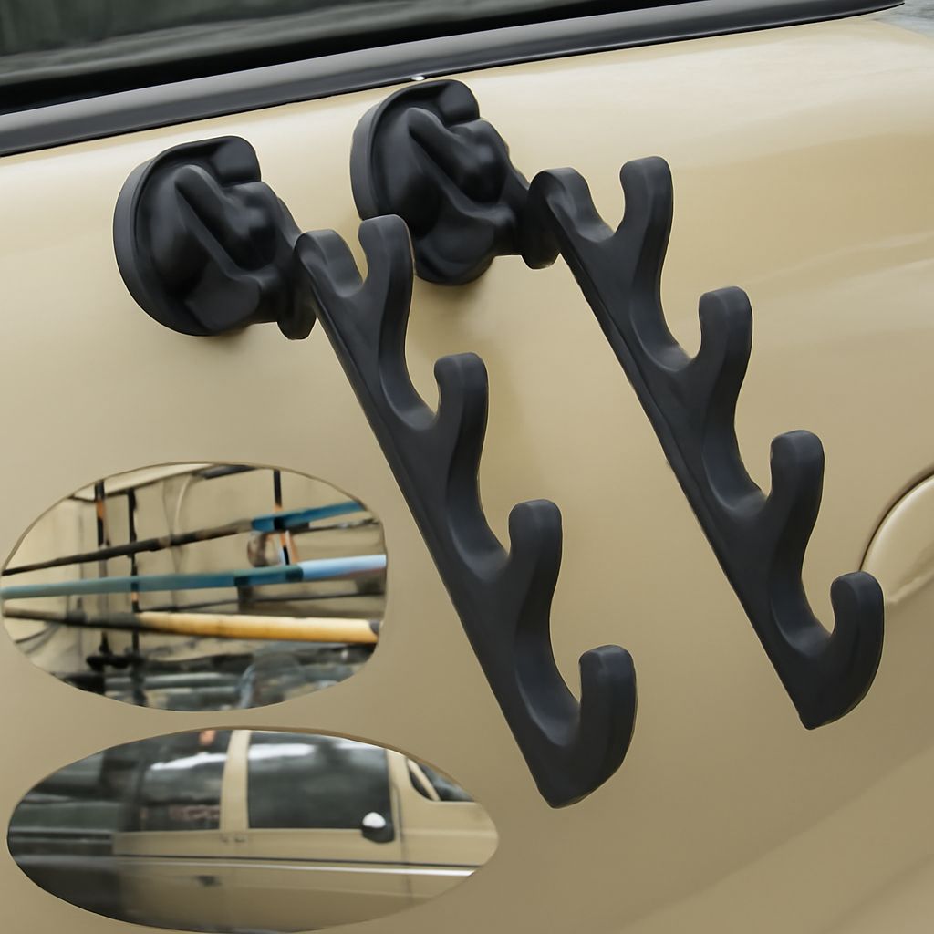 car fishing rod holder, fly rod car rack