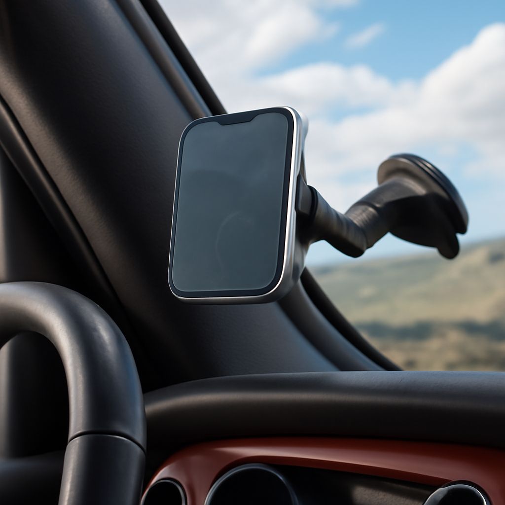 Car flip phone and universal car phone clip holder