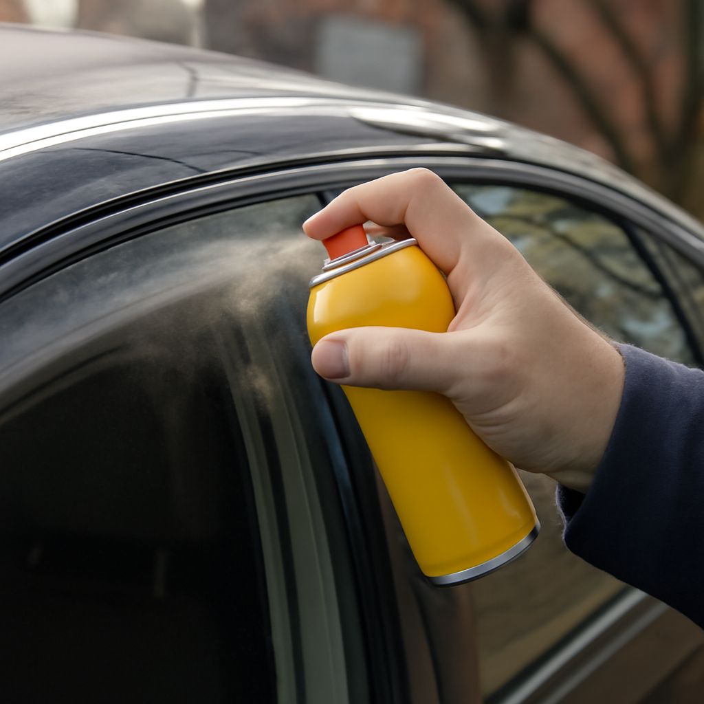 Car window defroster and glue for stuck windows