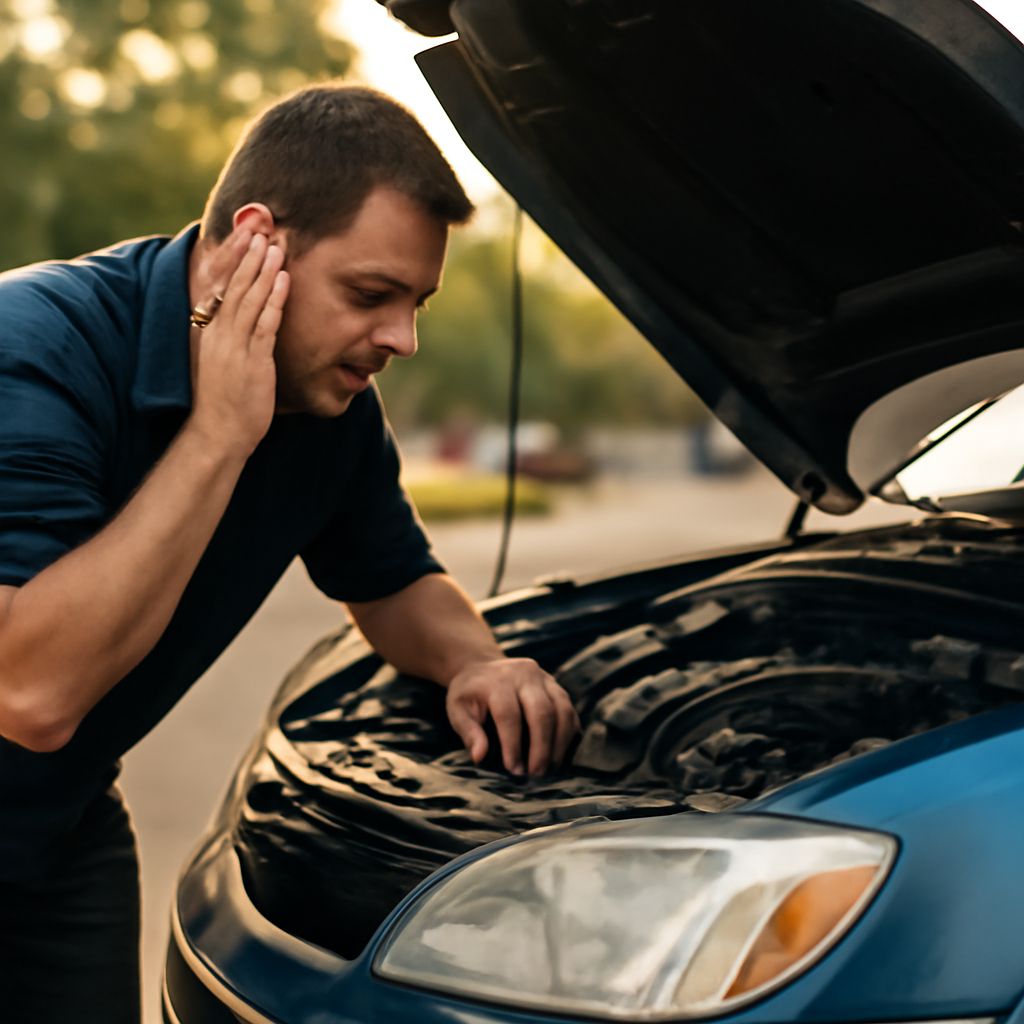 Car sounds loud with noisy AC and geeky car accessories