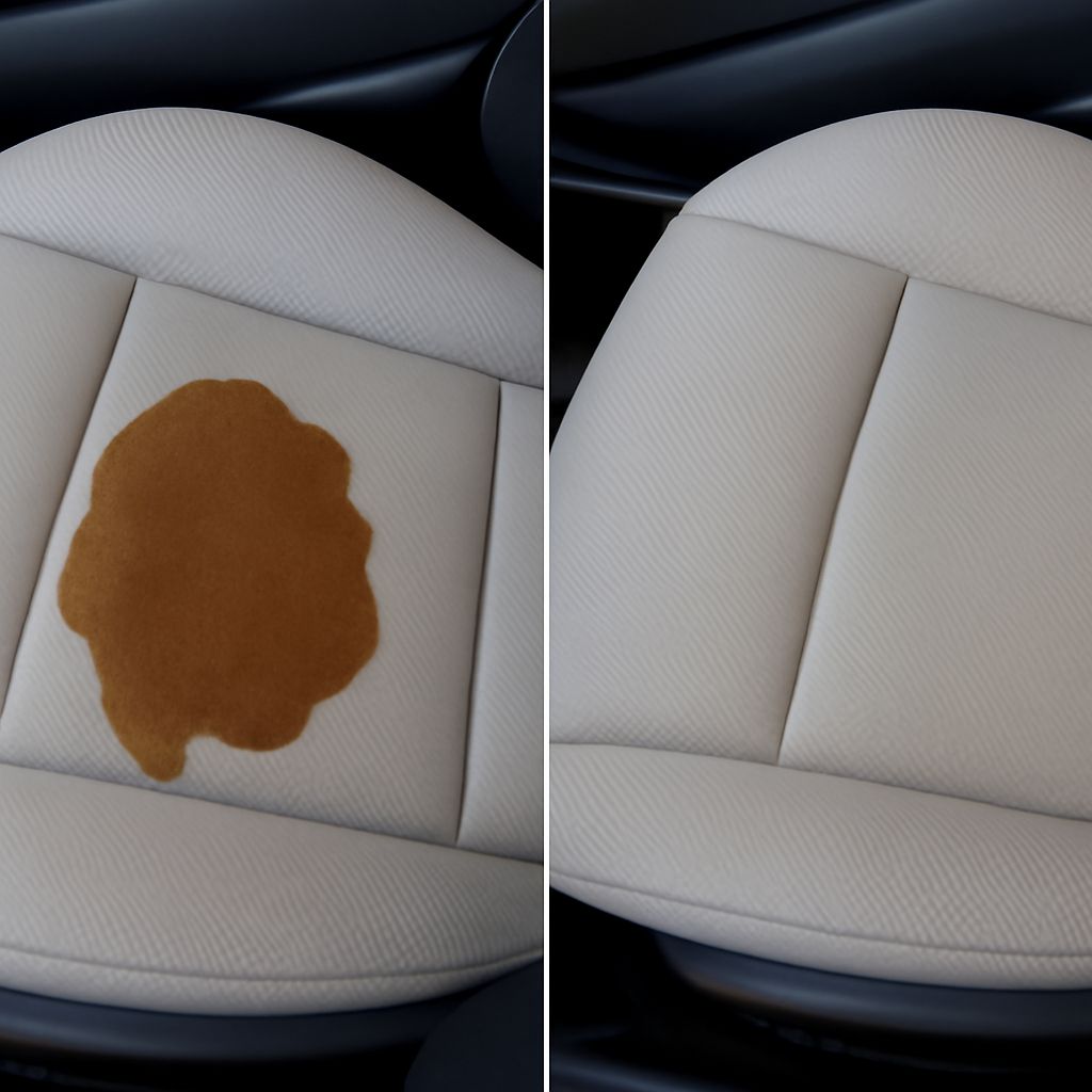Deep clean car seats with solar car wash and car pads